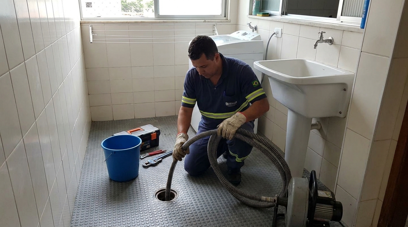Desobstrução na Cozinha em Barcelona, Serra‑ES
